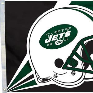 New York Jets 2-Sided Team  Flag With Grommets NWT